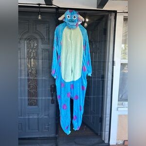 Blue and Purple Polka Dot Costume